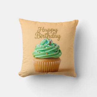 Alles Gute zum Geburtstag Cupcakes Kissen