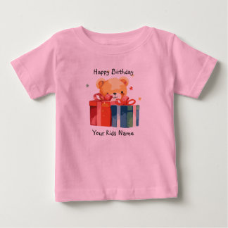 Alles Gute zum Geburtstag Custom name Baby T-shirt