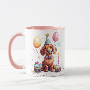 Alles Gute zum Geburtstag Dachshund Tasse