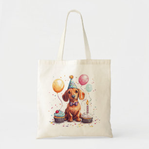 Alles Gute zum Geburtstag Dachshund Tragetasche