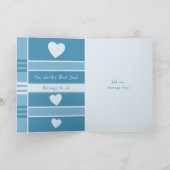 Alles Gute zum Geburtstag Daddy Blue Foto Karte (Innenseite)