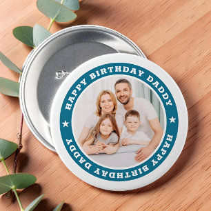Alles Gute zum Geburtstag Daddy Modernes einfaches Button