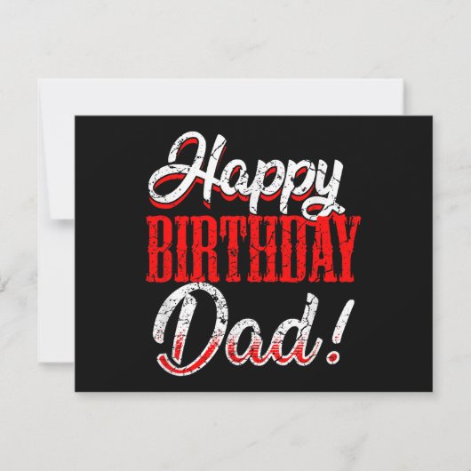 Alles Gute zum Geburtstag Daddy Vater Vatertag Einladung (Vorderseite)