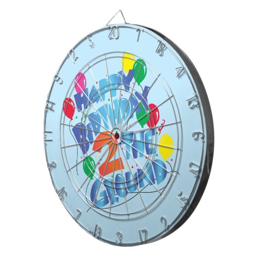 Alles Gute zum Geburtstag Dartscheibe (Vorderseite rechts)