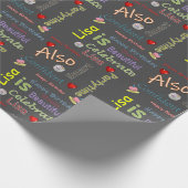 Alles Gute zum Geburtstag, das Papier Lisa Geschenkpapier (Ecke)