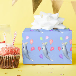 Alles Gute zum Geburtstag Delfin Geschenkpapier