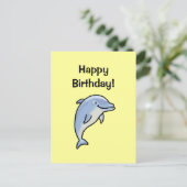 Alles Gute zum Geburtstag! (delfin) Postkarte (Stehend Vorderseite)