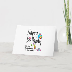 Alles Gute zum Geburtstag dem besten Papa der Welt Karte