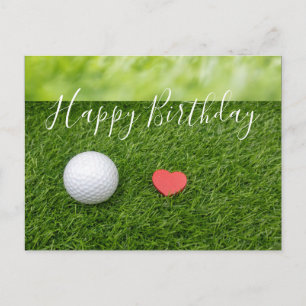 Alles Gute zum Geburtstag dem Golfer mit Liebe und Postkarte