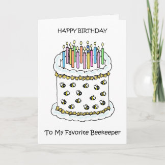 Alles Gute zum Geburtstag dem Imker Karte