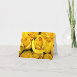 Alles Gute zum Geburtstag der gelben Rosenkarte Karte