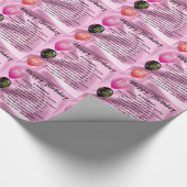 alles Gute zum Geburtstag des Tochtergedichtes Geschenkpapier (Ecke)