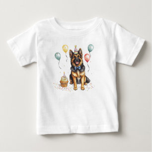 Alles Gute zum Geburtstag Deutscher Schäferhund Baby T-shirt