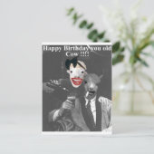 Alles Gute zum Geburtstag, die alte Kuh! Postkarte (Stehend Vorderseite)