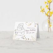 Alles Gute zum Geburtstag, die eigenen Karten gest (Gelbe Blume)