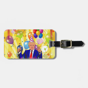 alles gute zum geburtstag donald trump gepäckanhänger
