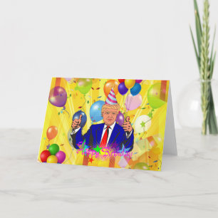 alles Gute zum Geburtstag Donald Trump Karte