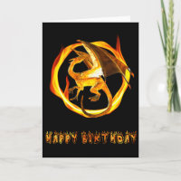 Alles Gute zum Geburtstag Drachen Feuer