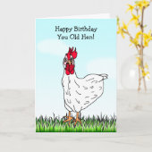 Alles Gute zum Geburtstag, du Alter Hen Karte (Gelbe Blume)