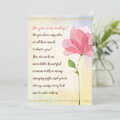 Alles Gute zum Geburtstag, du bist es wert! Karte (Stehend Vorderseite)