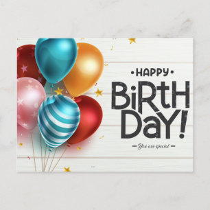 Alles Gute zum Geburtstag! Du bist etwas Besondere Postkarte