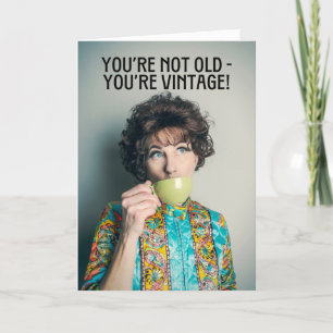 Alles Gute zum Geburtstag, du bist Vintage Frau, d Feiertagskarte