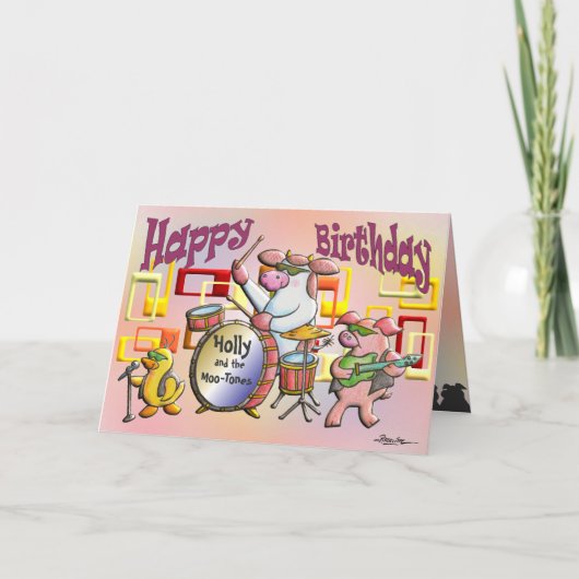 Alles Gute zum Geburtstag! Du Rock! Karte (Vorderseite)