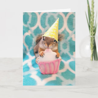 Alles Gute zum Geburtstag, Eichhörnchenfreund Karte