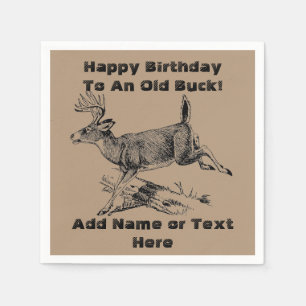 Alles Gute zum Geburtstag ein zu den alten Serviette