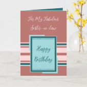 Alles Gute zum Geburtstag, eine großartige Schwäge Karte (Gelbe Blume)