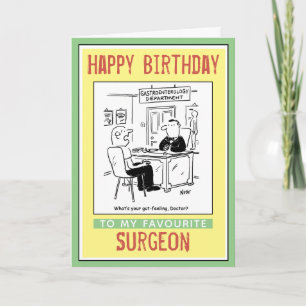 Alles Gute zum Geburtstag eines Chirurgen Karte