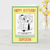 Alles Gute zum Geburtstag eines Chirurgen Karte (Gelbe Blume)