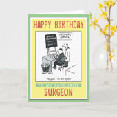 Alles Gute zum Geburtstag eines Chirurgen Karte (Gelbe Blume)