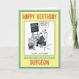 Alles Gute zum Geburtstag eines Chirurgen Karte