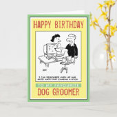 Alles Gute zum Geburtstag eines Hundes Karte (Gelbe Blume)