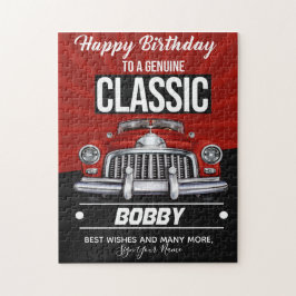Alles Gute zum Geburtstag eines klassischen Typ Puzzle