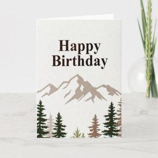 Alles Gute zum Geburtstag - einfach im Freien Karte