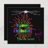 Alles Gute zum Geburtstag! Einladung (Vorne/Hinten)