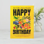 Alles Gute zum Geburtstag" Einladung (Stehend Vorderseite)