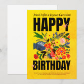 Alles Gute zum Geburtstag" Einladung (Vorne/Hinten)