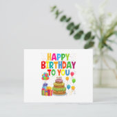 Alles Gute zum Geburtstag Einladung (Stehend Vorderseite)