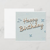 Alles Gute zum Geburtstag Einladung (Vorne/Hinten)