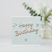Alles Gute zum Geburtstag Einladung (Stehend Vorderseite)