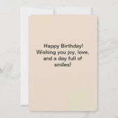 Alles Gute zum Geburtstag! Einladung (Rückseite)