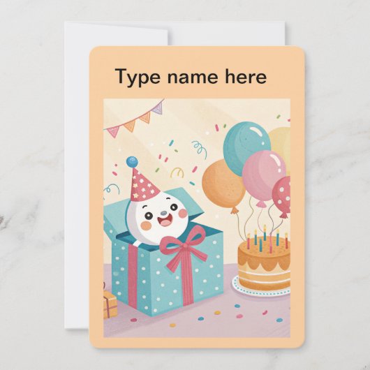 Alles Gute zum Geburtstag! Einladung (Vorderseite)