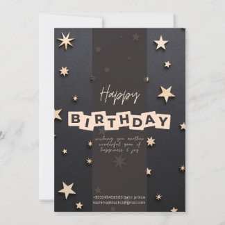 Alles Gute zum Geburtstag Einladung editierbar 