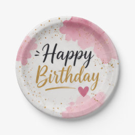 Alles Gute zum Geburtstag Einweg-Teller aus Papier Pappteller