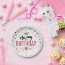 Alles Gute zum Geburtstag Einweg-Teller aus Papier