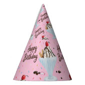 Alles Gute zum Geburtstag Eisbecher Partyhütchen (Links)