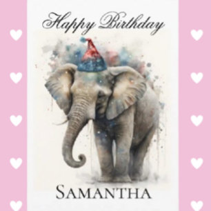 Alles Gute zum Geburtstag Elefant Klapp Grußkarte Karte